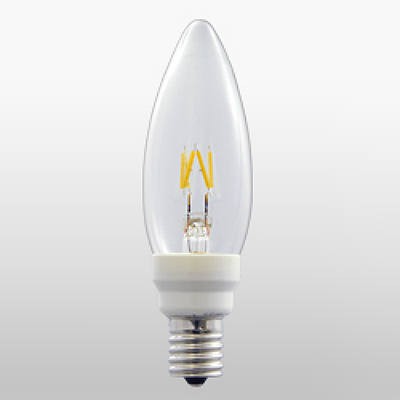 LEDフィラメント電球 シャンデリア形 0.6W E12 Let