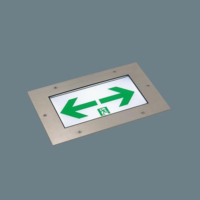 LED誘導灯 コンパクトスクエア 床埋込型防雨形 片面型 C級(10形) 一般型(20分間)