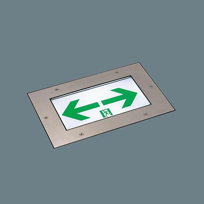 LED誘導灯 コンパクトスクエア 床埋込型防雨形 片面型 C級(10形) 長時間定格型(60分間)