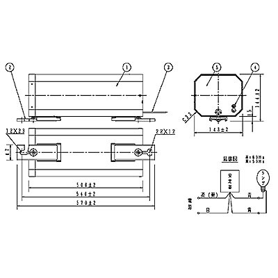 スカイビーム専用安定器 50Hz用 1500形 定入力絶縁型 高効率 200V
