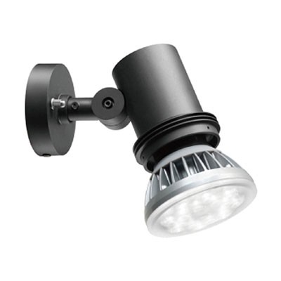 屋外スポットライト レディオック ブラックサテン 防雨形 E26 100V用(ランプ別売)