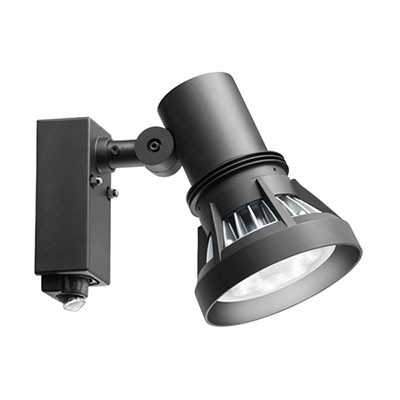 屋外スポットライト レディオック ブラック センサ・ガード付 防雨形 E26 100V用(ランプ別売)