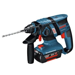 バッテリーハンマードリル 軽量2.9kg DC36V 2.0Ahリチウムイオンバッテリー2個付 キャリングケース付