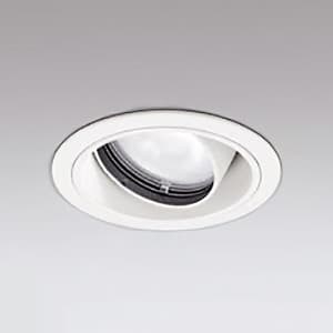 LEDユニバーサルダウンライト M形 埋込穴φ100 JR12V-50Wクラス 高効率タイプ ワイド配光 連続調光 本体色:オフホワイト 白色タイプ 4000K