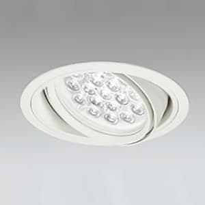 LEDユニバーサルダウンライト M形 埋込穴φ150 HID70Wクラス LED18灯 配光角47° 非調光 本体色:オフホワイト 電球色タイプ 3000K