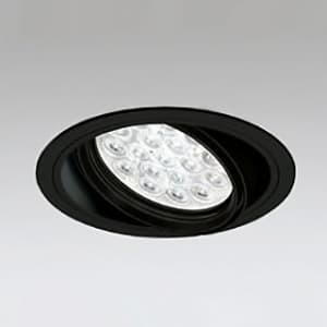 LEDユニバーサルダウンライト M形 埋込穴φ150 HID70Wクラス LED18灯 配光角14° 連続調光 本体色:ブラック 白色タイプ 4000K