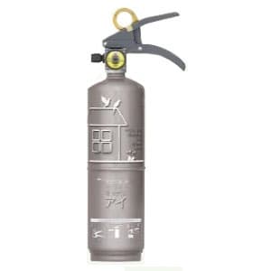 住宅用強化液(中性)消火器 《キッチンアイ》 蓄圧式 総質量約2.2kg リサイクルシール付 プラチナシルバー