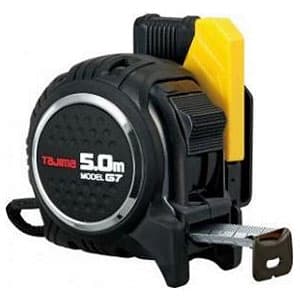 コンベックス セフG7ロックマグ爪25 スチール剛厚テープ 長さ5.0m メートル目盛 両面目盛 ロックタイプ 黒/黒 強力ネジオ磁石付爪