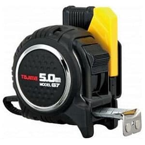 コンベックス セフG7ロックマグ爪25 スチール剛厚テープ 長さ5.0m 尺相当目盛付(182/33m) 両面目盛 ロックタイプ 黒/黒 強力ネジオ磁石付爪