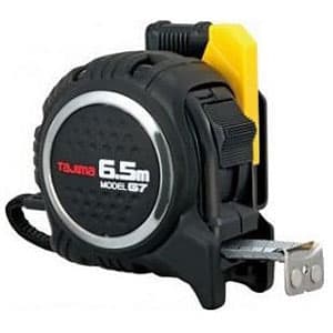 コンベックス セフG7ロックマグ爪25 スチール剛厚テープ 長さ6.5m メートル目盛 両面目盛 ロックタイプ 黒/黒 強力ネジオ磁石付爪