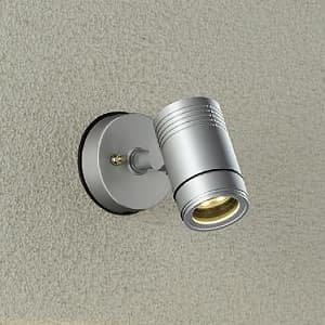 LEDブラケットライト 超広角60° 防雨形 白熱灯80W相当 非調光タイプ 9.5W 天井付・壁付・床付兼用 首振壁向10°外向90°回転360° 電球色タイプ シルバーサテン