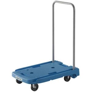 小型樹脂製運搬車 《こまわり君》 折りたたみハンドルタイプ 省音タイプ ブルー