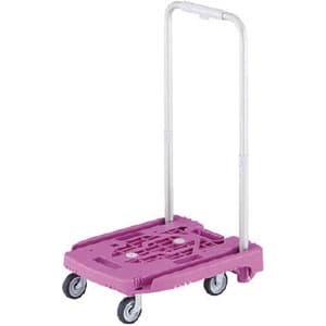 小型樹脂製運搬車 《アイドルキャリー weego》 伸縮式折りたたみハンドルタイプ ラベンダー