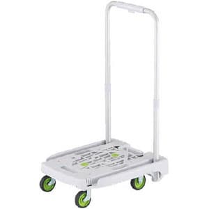 小型樹脂製運搬車 《アイドルキャリー weego》 伸縮式折りたたみハンドルタイプ ホワイト