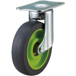 取り替えキャスター weego専用 自在式 省音タイプ 車輪径75mm ライトグリーン