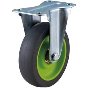 取り替えキャスター weego専用 固定式 省音タイプ 車輪径75mm ライトグリーン