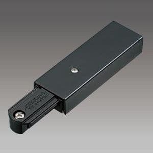ライティングレール用フィードインキャップ 黒 15A 125V