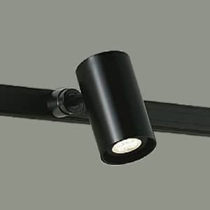 LEDスポットライト プラグタイプ ダイクロハロゲン50Wタイプ 調光タイプ 電球色 5.6W 中角形 ランプ付 天井付・壁付兼用 ブラック