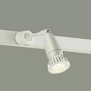 LEDスポットライト プラグタイプ ダイクロハロゲン50Wタイプ 調光タイプ 電球色 5.6W 中角形 ランプ付 天井付・壁付兼用 ホワイト