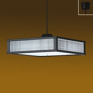 LED和風ペンダントライト 〜12畳 昼白色 非調光タイプ LED内蔵67W プル・プルレス兼用 引掛シーリング取付式