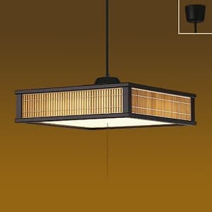 LED和風ペンダントライト 〜12畳 電球色 非調光タイプ LED内蔵67W プル・プルレス兼用 引掛シーリング取付式