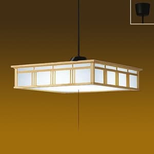 LED和風ペンダントライト 〜12畳 昼白色 非調光タイプ LED内蔵67W プル・プルレス兼用 引掛シーリング取付式