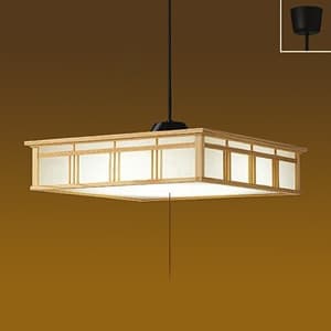 LED和風ペンダントライト 〜12畳 電球色 非調光タイプ LED内蔵67W プル・プルレス兼用 引掛シーリング取付式
