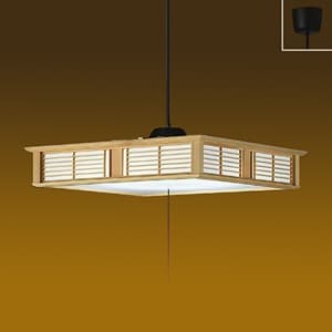 LED和風ペンダントライト 〜12畳 昼白色 非調光タイプ LED内蔵67W プル・プルレス兼用 引掛シーリング取付式