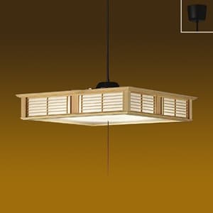 LED和風ペンダントライト 〜8畳 電球色 非調光タイプ LED内蔵53W プル・プルレス兼用 引掛シーリング取付式