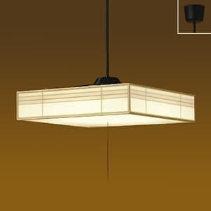 LED和風ペンダントライト 〜12畳 電球色 非調光タイプ LED内蔵67W プル・プルレス兼用 引掛シーリング取付式