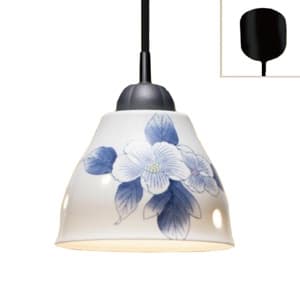 有田焼LEDペンダントライト 7.8W 810lm LDA電球60W形相当まで×1 電球色 鍋島牡丹柄