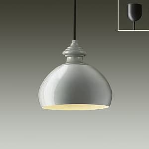 LEDペンダントライト 電球色 非調光タイプ E17口金 白熱灯60Wタイプ 引掛シーリング取付式 ペールグレー
