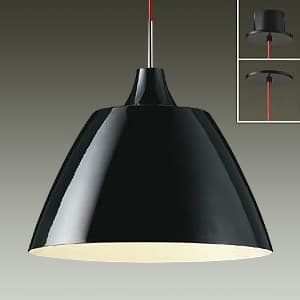 LEDペンダントライト 直付/埋込兼用 電球色 非調光タイプ E26口金 白熱灯100Wタイプ 端子台木ネジ取付方式 黒