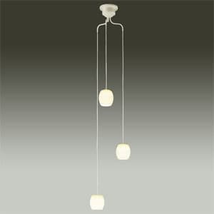 LEDシャンデリア 吹抜け・傾斜天井用 白熱灯60W×3灯タイプ 非調光タイプ 電球色 4.7W×3灯 口金E17 ランプ付 カバーネジモーガル式