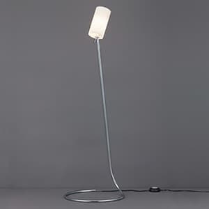 LEDランプ交換型スタンドライト 床置き型 非調光 白熱40W相当 電球色 E17口金 ランプ・中間スイッチ付