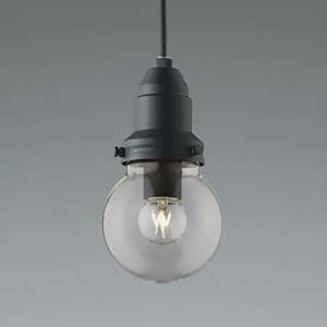 LEDランプ交換可能型ペンダントライト 《ethane》 埋込タイプ 埋込穴φ50mm 1.8W 電球形クリアランプ 口金E17 電球色 黒サテン塗装