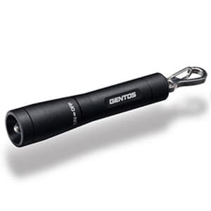 LEDキーライト ヘッドスイッチタイプ 白色LED×1灯 15lm φ15.5×72.4mm 単4形アルカリ電池×1本付 ブラック