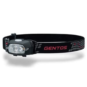 LEDヘッドライト 充電式 耐塵・防水タイプ チップタイプ白色・暖色LED×各1灯 250lm W72.2×H40.2×D34.0mm USBケーブル付