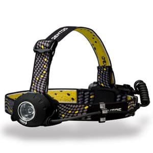 LEDヘッドライト 《ヘッドウォーズ》 防滴タイプ 白色LED×1灯 300lm W56×H50×D28mm 単3形アルカリ電池×3本付