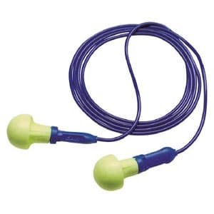 耳栓 E-A-Rプッシュインスミニ フォームタイプ サイズフリー NRR値28dB ひも付(584mm)