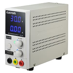 直流安定化電源 スイッチングレギュレーション方式 デジタル表示 出力電圧範囲0〜30V 出力電流範囲0〜5A