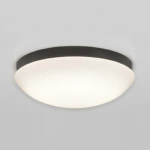 LEDバスルームライト FCL20W相当 防雨・防湿型 壁面・天井面・傾斜面取付兼用 電球色タイプ 非調光 本体色:黒