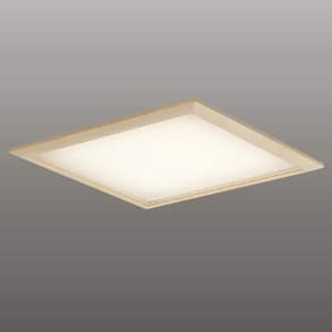 LED一体型和風ベースライト ON-OFFタイプ 埋込穴□450mm AC100〜254V対応 電球色