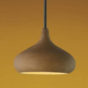 LED和風ペンダントライト LEDランプ交換可能型 直付専用 白熱球60W相当 電球色 口金GX53 緋褐色仕上 《信楽焼シリーズ》