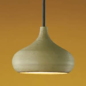 LED和風ペンダントライト LEDランプ交換可能型 直付専用 白熱球60W相当 電球色 口金GX53 黄瀬戸仕上 《信楽焼シリーズ》