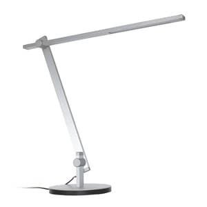LEDデスクランプ 《LED Sabel》 電球色 白熱電球50W相当 ボタンタッチスイッチ付 シルバー