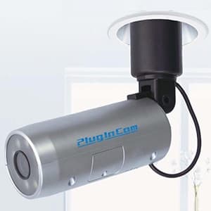 Wi-Fiライブカメラシステム 《PlugInCam》 白色LEDタイプ 屋内用 E26口金