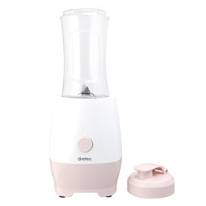 ミキサー ボトル型 容量約330ml ドリンクキャップ付 ピンク