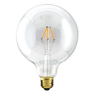 LED電球 《Siphon》 ボール125形 ショートフィラメントタイプ 27W相当 全光束230lm 暖系電球色 E26口金 調光器対応