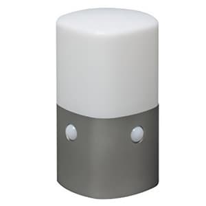 LEDセンサーライト 屋外用 IP44 スタンドタイプ 角形 電池式 白色